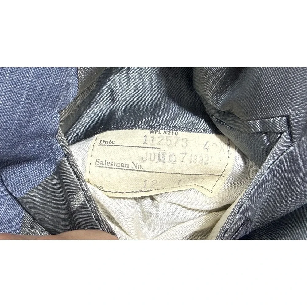 Vintage Richman Suit Mens‎ 42 36x32 Gray Pinstripe 2 Piece Jacket Pants Set